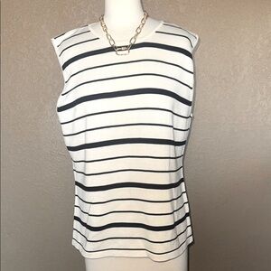 Tahari Stripped Knit Top